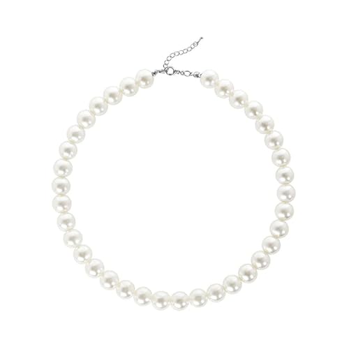 Chunky Pearl Choker Necklace - Stackable Statement Wedding Party Jewelry Gift4
