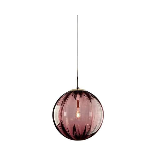 Lustre en verre au mercure côtelé : luminaire suspendu élégant pour rehausser votre cuisine