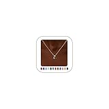 Turandoss March Birthstones Necklace Birthday Gifts for Women Gold Aquamarine Necklace May Birthstone Necklaces 2 Birthstones Jewellery March Birthday Gifts for Women Teenage Girls Mum Girlfriend
