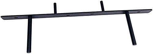 B&Z Extremely Heavy Duty Concealed Floating Shelf Brackets Plate (1 X, 660.4mm (26 Inches), Black