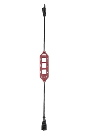 Testboy TV 435 Current Measurement Adapter (Line Splitter, Single & 10x Load Current Measurement, Protective Earth Current Measurement, Integrated Test Sockets), Red/Black