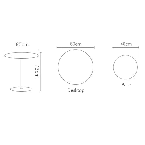 Petite table d'appoint légère JATIBOSH pour optimiser les petits espaces rétro - 3