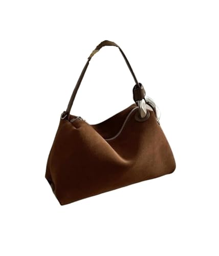 Sac en daim marron bohème pour femme pour les cours et le bureau