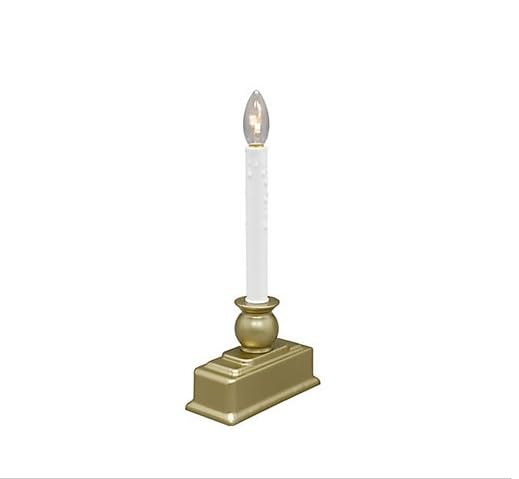 Image of berkley jensen LED Window Candles, 6 ct. - Matte Gold