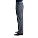 Haggar Mens Premium No Iron Khaki Classic Fit Expandable Waist Flat Front Casual Pants, Charcoal Heather, 34W x 34L US
