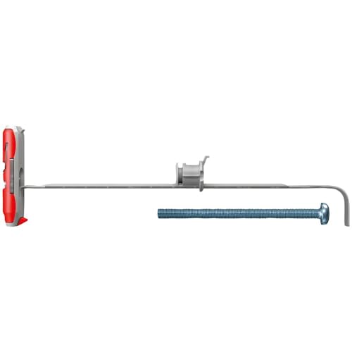 fischer - Tacos pladur DuoTec, tornillos y tacos pladur soporte tv 12 mm, Caja 10 uds tornillos + 10 tacos pladur