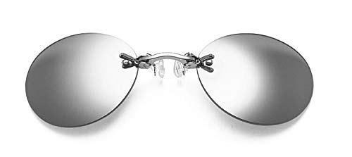 Lunettes Matrix 4 Morpheus argent avec verres ronds effet miroir