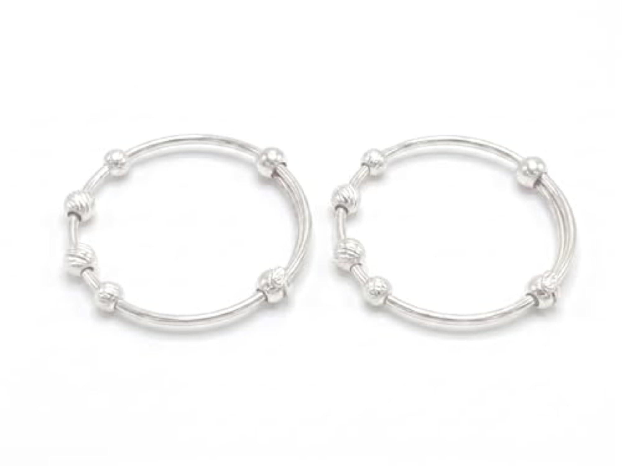 Jewellers Pure Silver Adjustable Baby Kadli Bangles