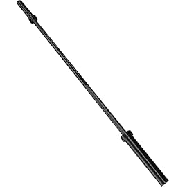CAP Barbell 2′ Olympic Solid 6 ft Bar, Bronze Bushings, Black (New Version) (OBIS-72B-3)