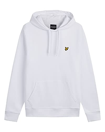 Lyle & Scott Hommes Pullover À Capuche Pull Blanc M Cover