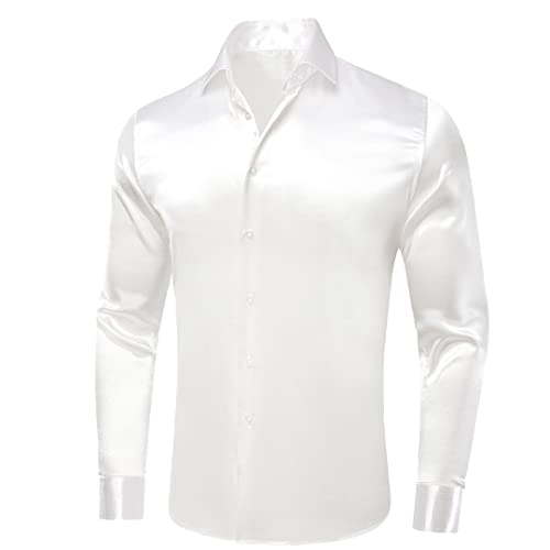 Chemise mariage en soie fuchsia grande taille 3XL résolvant le manque d'éclat du costume