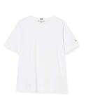  Tommy Hilfiger Damen TH Essential Relaxed C-NK Tee SS Sportsweatshirt, Weiß (Classic White 100), Small (Herstellergröße:S)