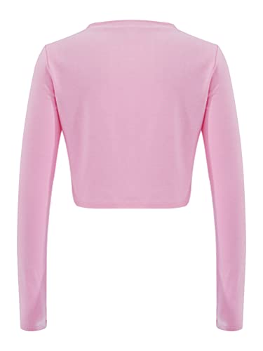 Kid Girls Classic Ballet Dance Cardigan Knit Wrap Top Crop Top Coat Gym Outerwear Bolero Shrug Sweater2