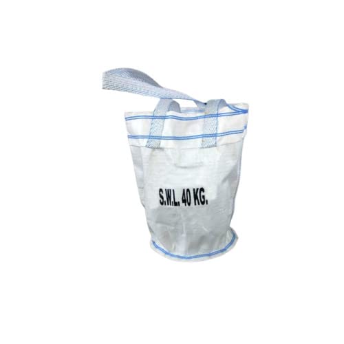RDA Scaffold Fittings Heavy Duty Handy 2lifting Loops Bags 54Hx34Dcm (SWL 40kg) Ideal for the Collection of Construction Site Waste, Equipment, Storage of tools Is Made from Woven Polypropylene(1Pcs)