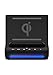 Azpen Dockall D108 Wireless Charger, Bluetooth Premium Speakers, Docking Station with Built in Mic Handsfree Call, 3 in 1 Station for iPhone and Samsung Phone