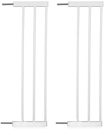 hauck 21cm Verlängerung für hauck Kinderschutzgitter Stop N Safe 2, Open N Stop KD, Open N Stop, Clear Step, Autoclose N Stop, ohne Bohren, Tür- & Treppenschutzgitter Zubehör (White) (Packung mit 2)