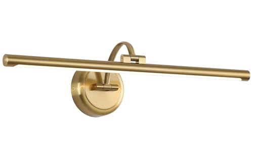 Hard-Wired Picture Lights 23.62 Inch Dimmable LED Wall Art Lighting Modern Brass Gallery Light...