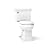 KOHLER Memoirs Stately Continuousclean St Two-Piece Elongated Toilet With Concealed Trapway, 1.28 Gpf