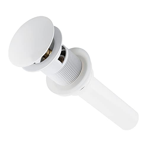 Rolha 23 × 8 × 8 Cozinha Banheiro Pia Pia Revestimento Branco Latão para Cima Rolha de Drenagem Com