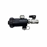 Defangatore sotto Caldaia - Filtro Defangatore Magnetico compatto 11000 Gauss - Kit Salva Caldaia a Condensazione, Trattiene Ruggine, Ferro e Sabbia Fino a 800 µ Attacchi Ottone 3/4' 4-90 °C, 6 Bar
