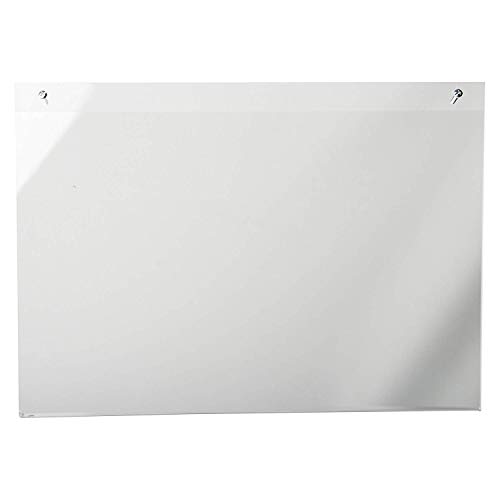 Clear-Ad - Acrylic Wall Mount Landscape Sign Holder 17x11 - Hanging Plastic Frame 17 x 11 - Clear Picture Frames - LHP-1711 (Pack of 3)