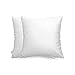 MARARDI Pack de 2 Fundas de Cojines de Terciopelo Suave [Color Blanco] 45x45cm con [Cremallera Invisible] Decorativos Cama Sofá Silla Domitorio Cocina Jardín Sala de Estar Estudio y Oficina