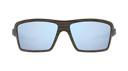 Oakley Cables Sunglasses Woodgrain with Prizm Deep Water Polarized Lens 63mm OO91292