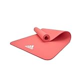 adidas Esterilla de Yoga-8mm-Rosa Brillante, Unisex-Adult, Glow Pink