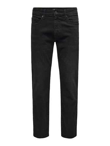 Pantalon jean homme Only & Sons Onsweft regular black 8638
