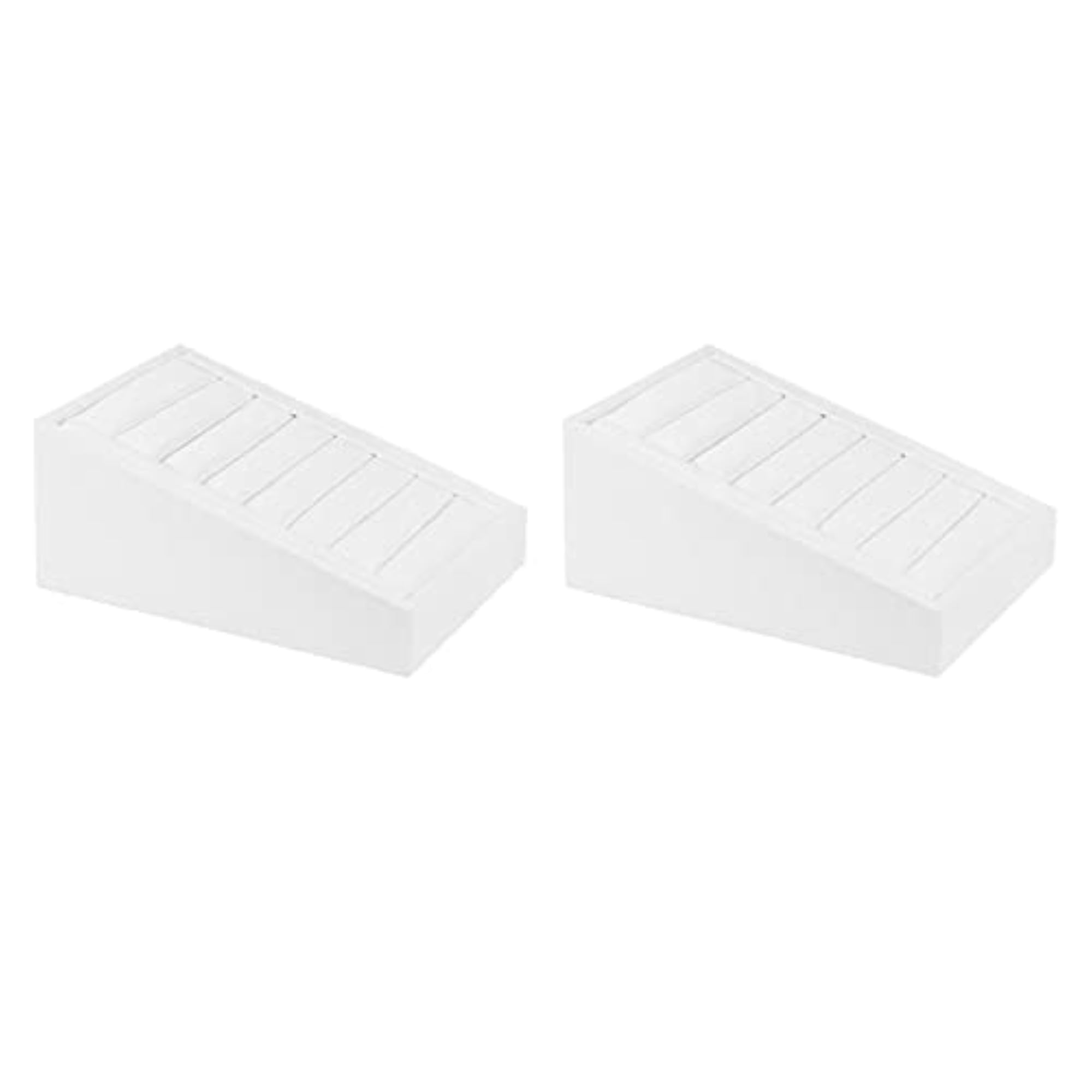 2Pcs Rings & Earrings Display Organizer Holder, White