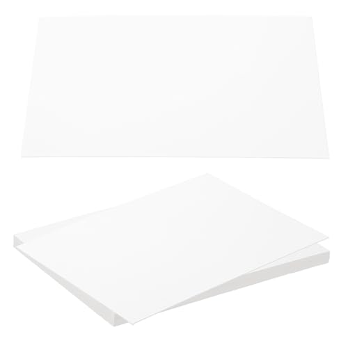 PATIKIL 12x8x0.04\ Spanplattenblätter, 10 Stück 40PT Dickes Buchbinderbrett Stabiles Buchbindematerial für Buchumschlag, Weiß