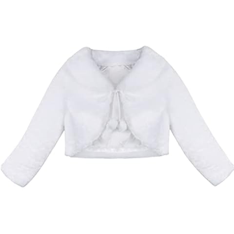 iEFiEL Baby Girls Faux Fur Coat Cover