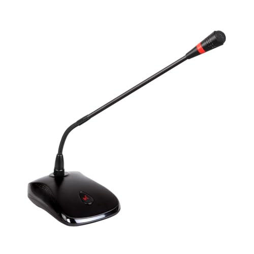 Glemm Micro Pupitre Professionel DMC972, col de Cygne : 42 cm, pour conférence - Adaptateur XLR F...