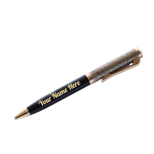 Image of Personalized Pen with Name Engraved I Metal Classy Customized Roller Ball Pens I Comfortable to Hold & Write I Gift for Men & Women Birthday Corporate Gifting (Designer Pen)