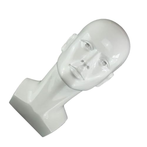 Tête de mannequin homme plastique abs acier support présentation