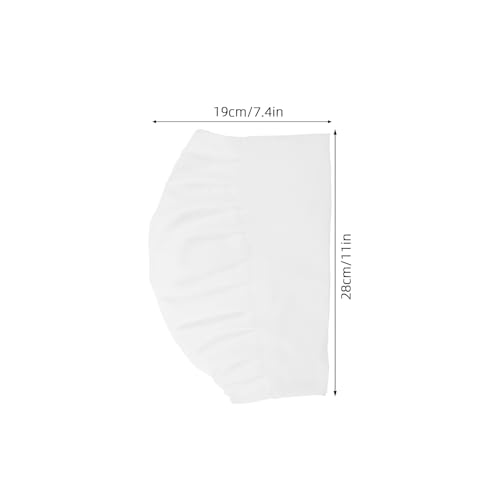 Toque de chef blanche SOIMISS chapeau cuisine restaurant coton elastique - 2