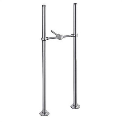 Image of Antique 26 inch Bath Faucet Riser Tubes and Connection Finish: Vibrant Polished Nickel