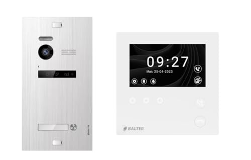 SCHUTZER Balter EVO HD Videocitofono 1 Famiglia, Monitor 7", Fotocamera Full HD