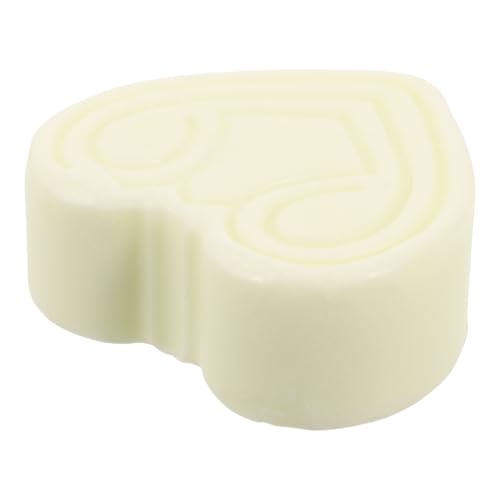 PACKOVE Jabón En Barra Hidratante En Forma De Corazón 1 Unidad Pequeño Ácido Hialurónico y Seda Para Cuidado Piel Sensible Corporal Natural