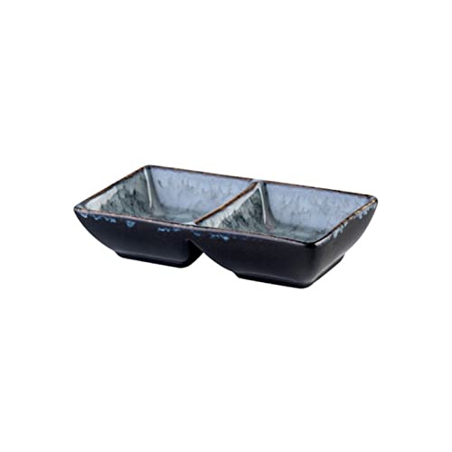 Cuencos para mojar Cuencos para mojar japoneses Plato de cerámica Retro para Salsa y condimento Plato Creativo para Mantequilla, Sushi, vinagre Platillo de porc