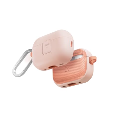 UNIQ Clyde Lock Étui compatible avec Airpods Pro 2e génération (rose clair/rose crêpe)