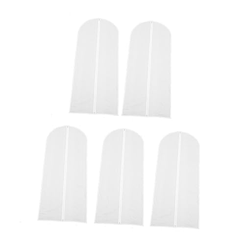 Cabilock 5pcs Breathable Zipper Garment Bag for Storage Dress Cover Hanging Clothes Storage Bag Garment Covers Clothes - Main Image