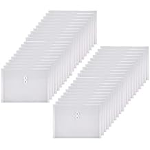 Clear String Closures Poly Envelopes Side Opening Folder Pocket Pack of 40 Bottom with Expanding Gusset 40 Pack