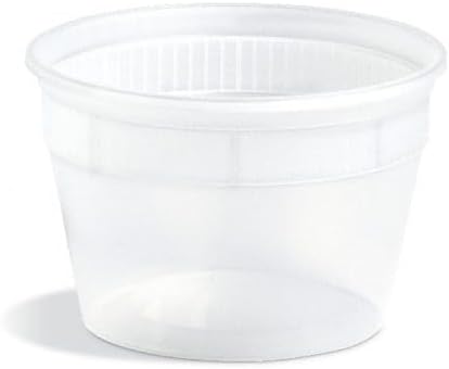 Value Line 16 oz Clear Polypropylene Deli Container, 179067, Combo with Lid | 240/Case