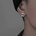 New Punk Earring for Men Detachable Dual Purpose Stud Earrings Prong Ear-1 Pair
