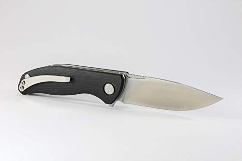 Inception: This model is a beautiful quality, liner lock, flipper style folding knife. It has a smooth action bearing pivot, high grip G10 handle material and a super sharp blade. It's a must for any hiker, camper, fisherman or simply a very useful EDC knife & comes in four colour choices. (Black)