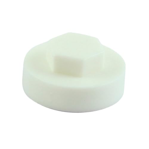 HEX TEK Roofing Screw CLADDING CAPS - 16mm or 19mm Coverage / 8mm Recess (PK 100) (White, 19mm) — image 1