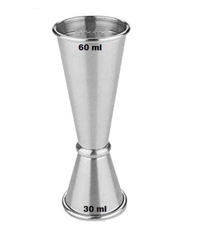 Image of Birdbrid Peg Measure with Pourer, Stainless Steel 30ml Liquor Peg Measurer with Bottle Pour Spout, Bar Tool for Spirits, Whiskey, Vodka, Alcohol, Leak-Proof, Easy Pouring (Japanese Jigger 2 Pourer)