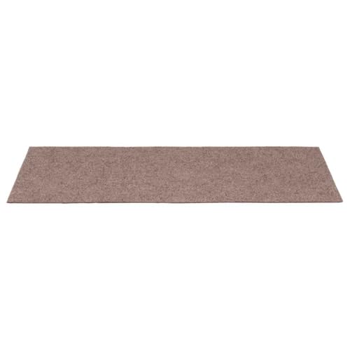 Alfombrillas para escalones rectangulares de polipropileno resistente marron 4