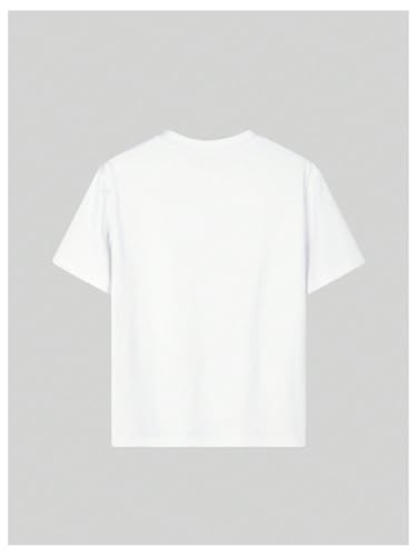 Girl's Cherry Leopard Shirt Short Sleeve Loose Cute Summer T Shirt Trendy Aesthetic Baggy Tops2